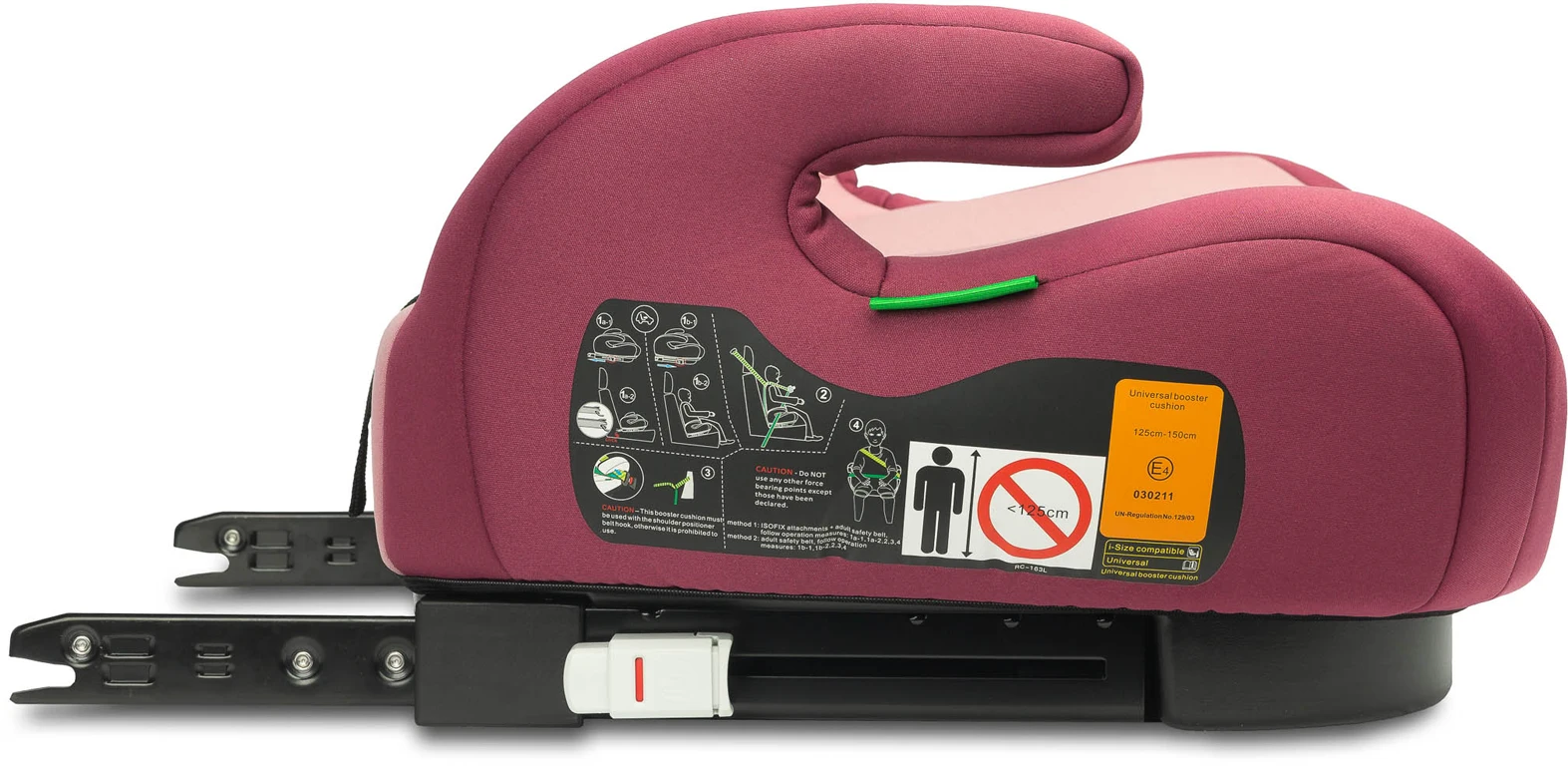Автокрісло - бустер Caretero Puma ISOFIX I-SIZE (125-150 см) Dirty Pink